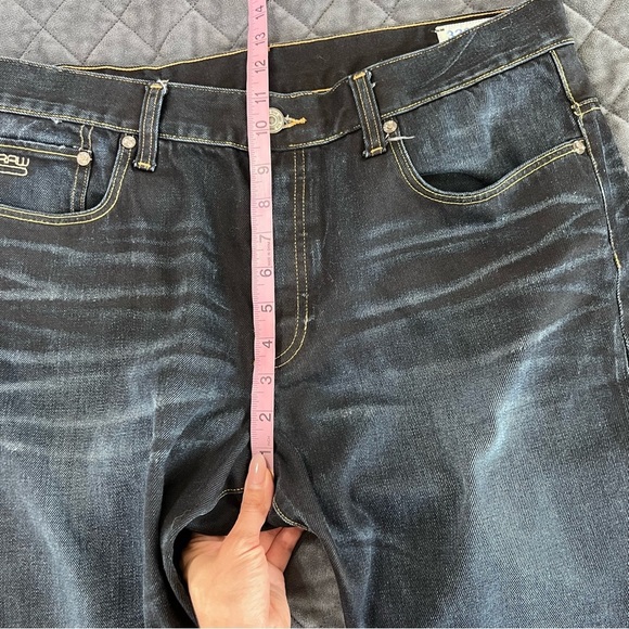 G-Star Jeans Men 36 3301 straight button fly Dark Wash CL - Picture 9 of 9